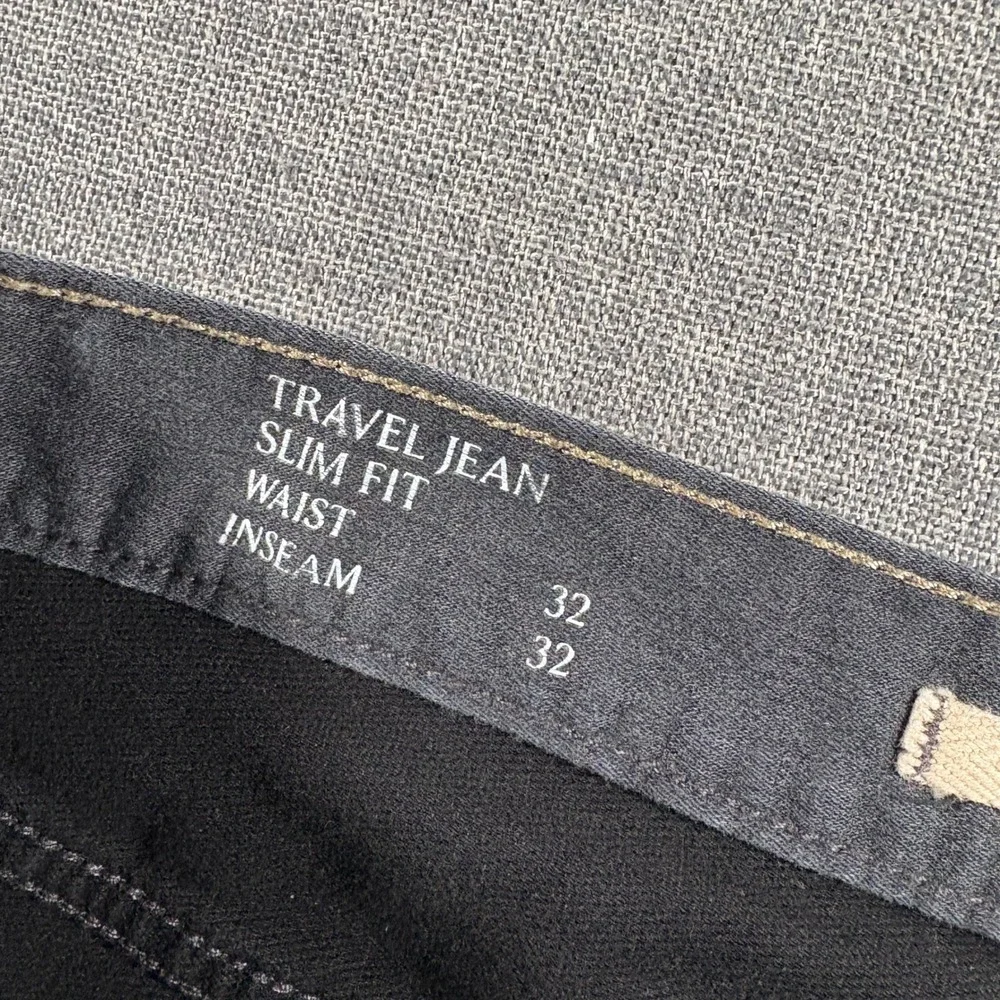 Banana Republic Travel Jean Mens 32x32 Gray Slim Fit Charcoal Denim Pants